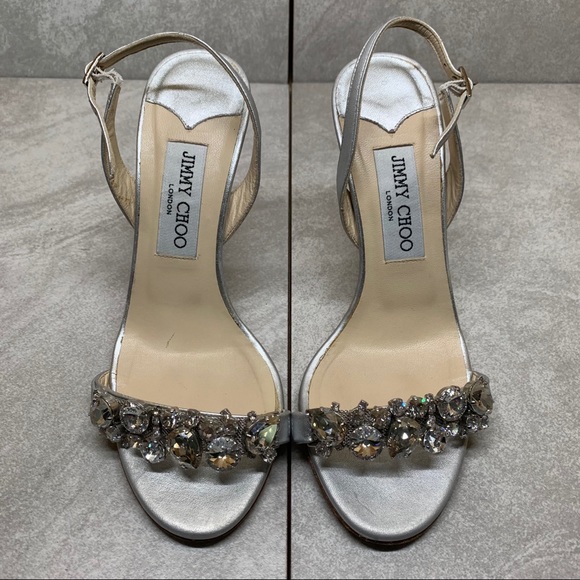 Jimmy Choo Lotus crystal embellished sandals 37 - Picture 6 of 16